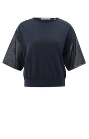 Yaya T-Shirt mit U-Boot-Ausschnitt