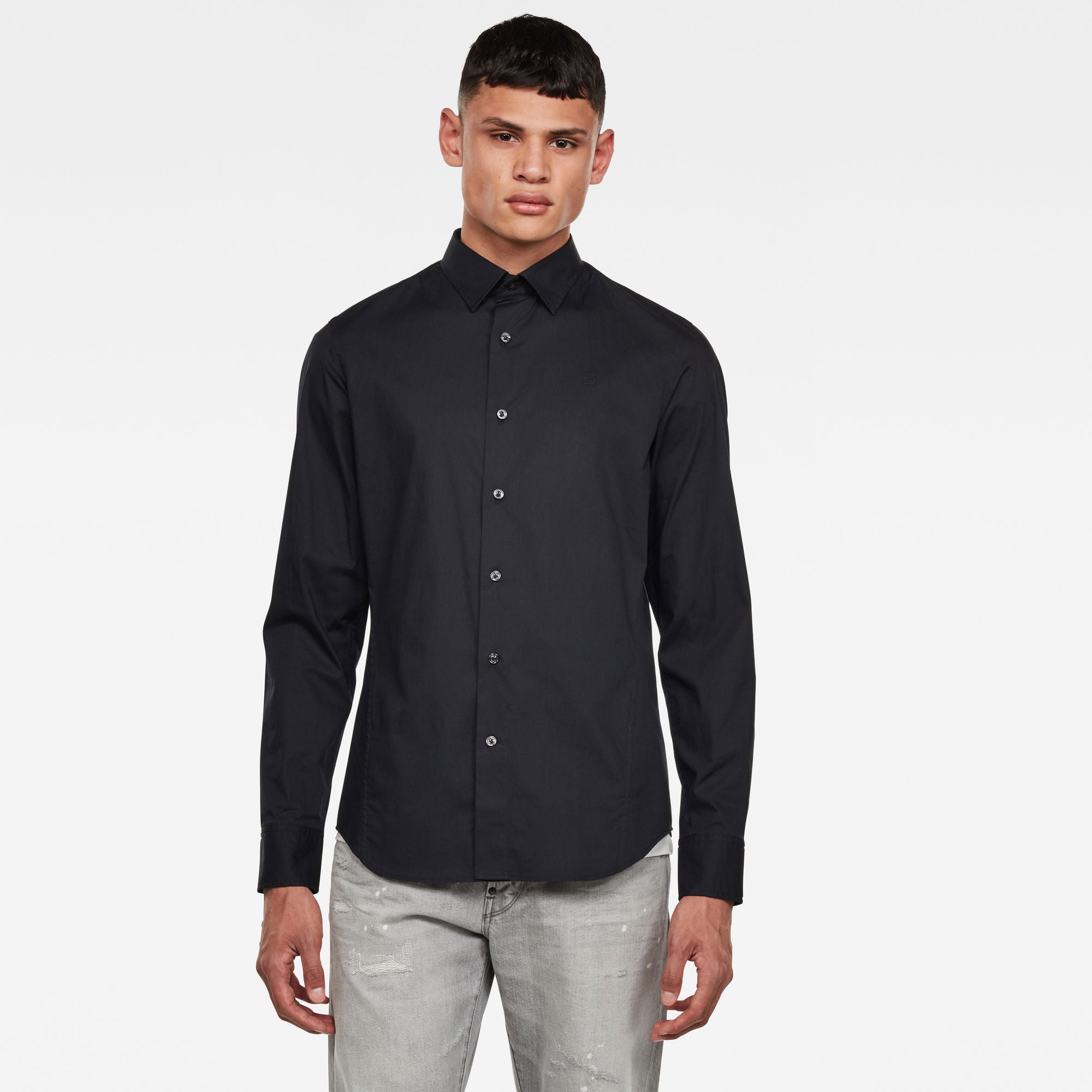 dressed-super-slim-shirt-l-s-6484-dk-black-