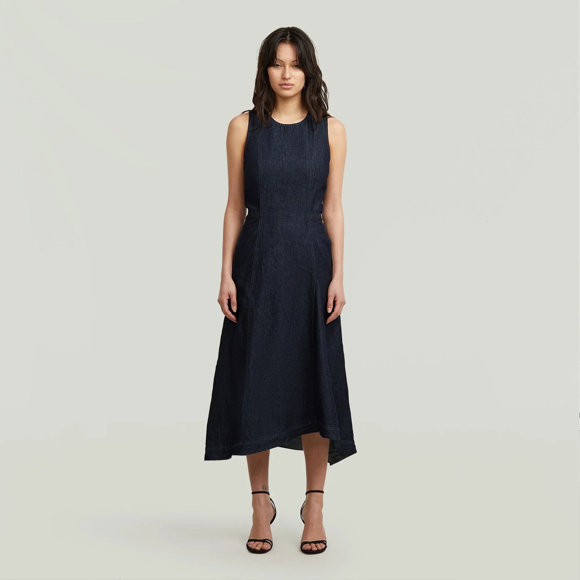 g-star-corset-flare-dress-kleider