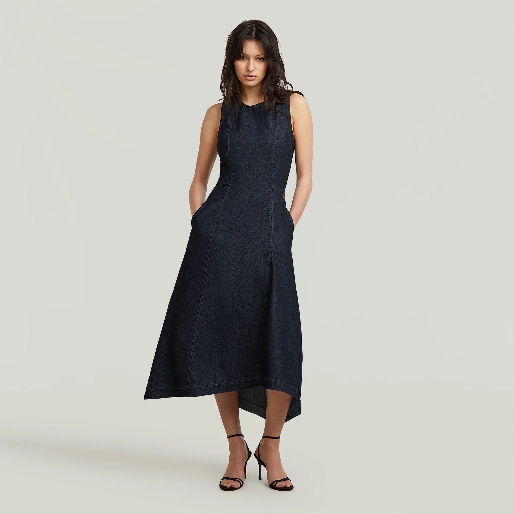 g-star-corset-flare-dress-kleider