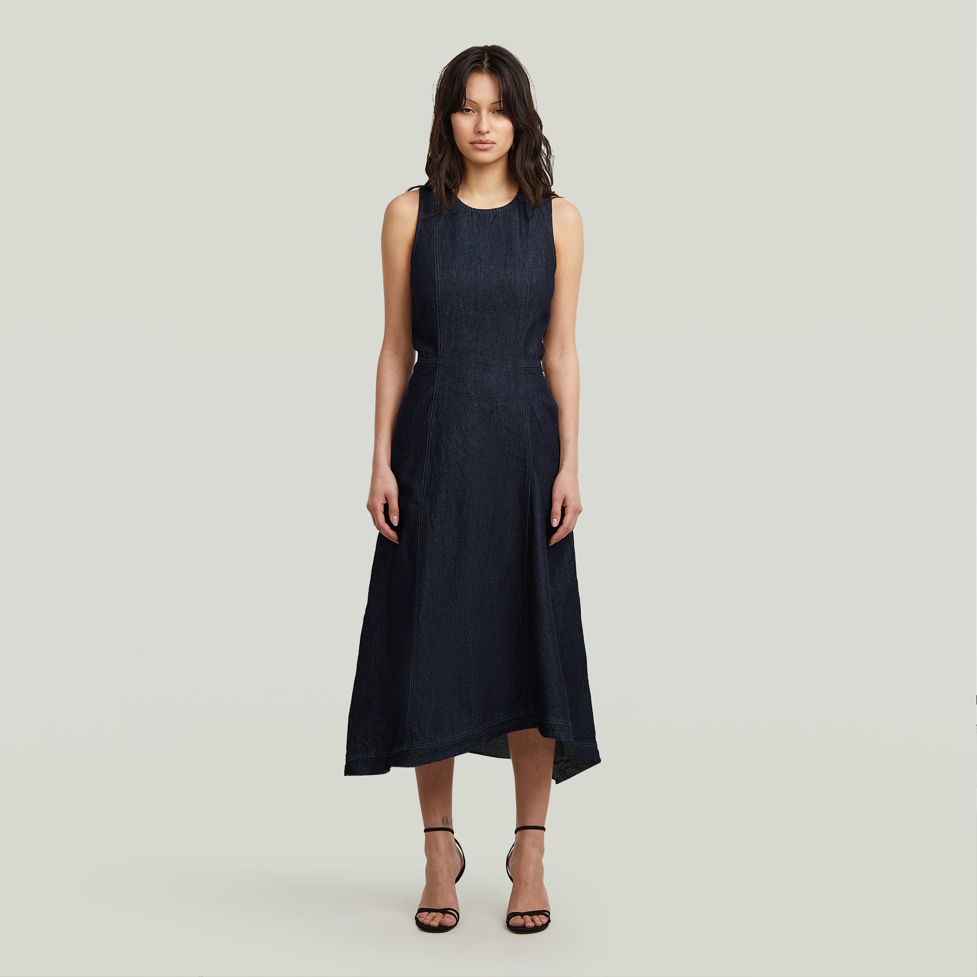 g-star-corset-flare-dress-kleider