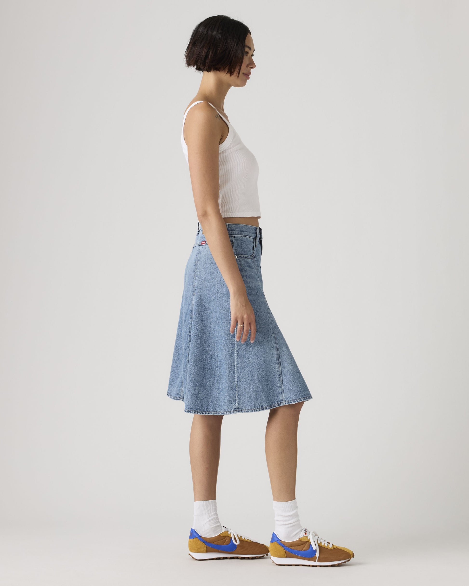 godet-knee-length-skirt-