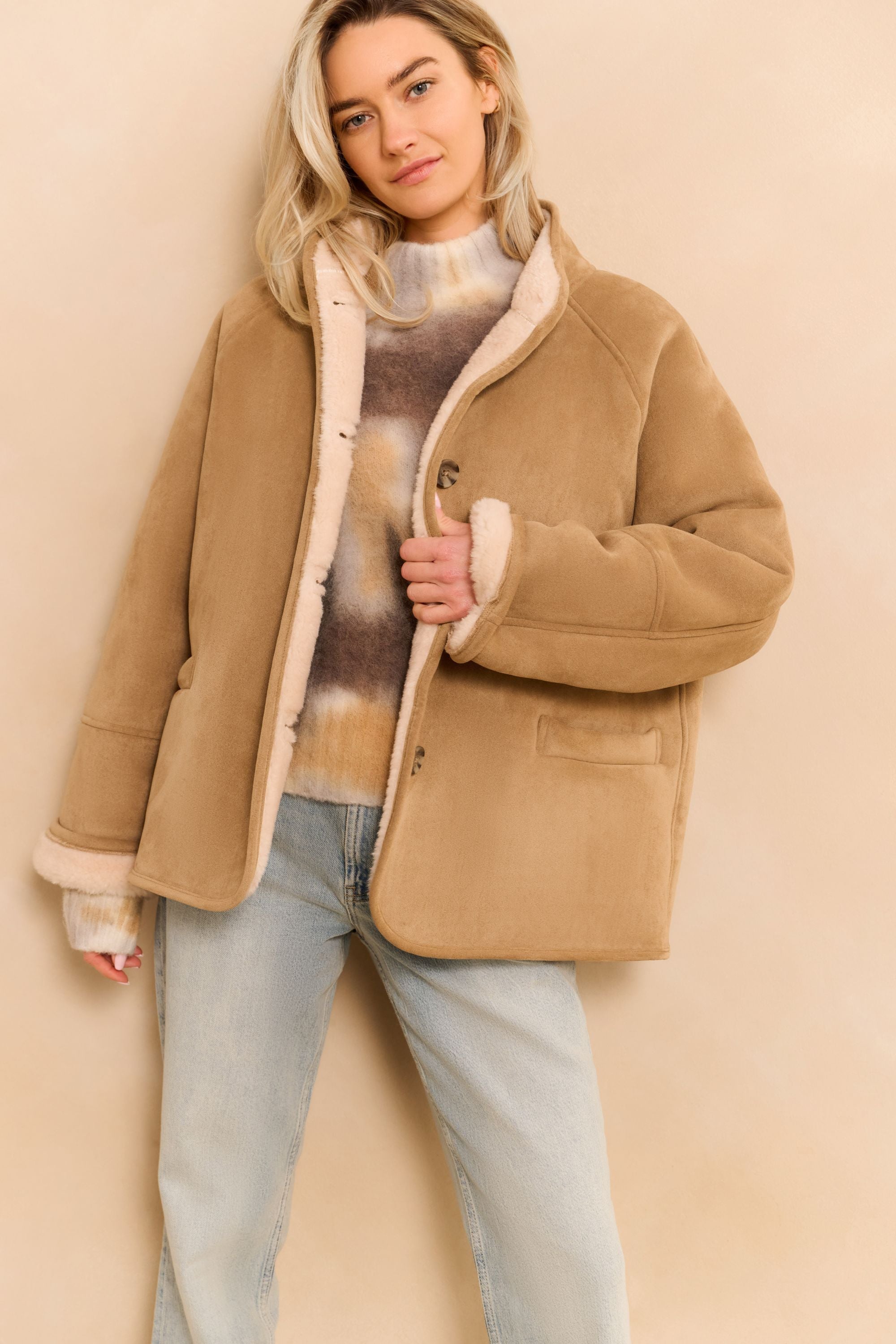 yaya-kurzmantel-in-lammfelloptik-winterjacken-/-mäntel