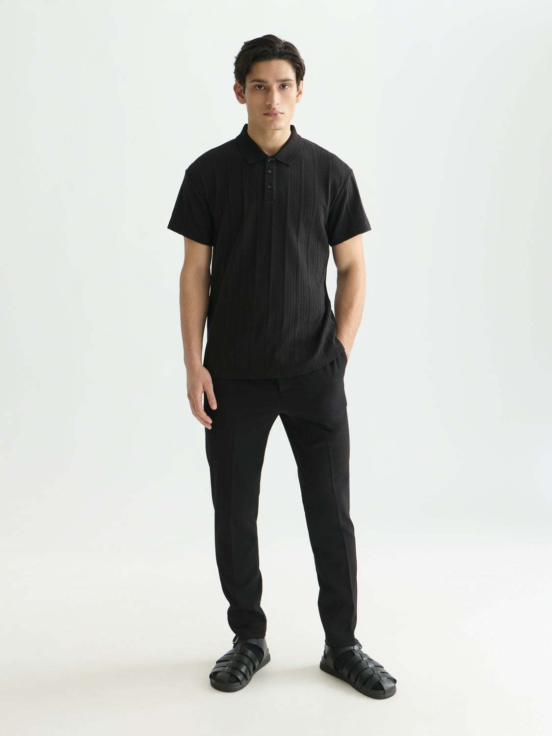 scotch-&-soda-structured-ribbed-poloshirt-polos