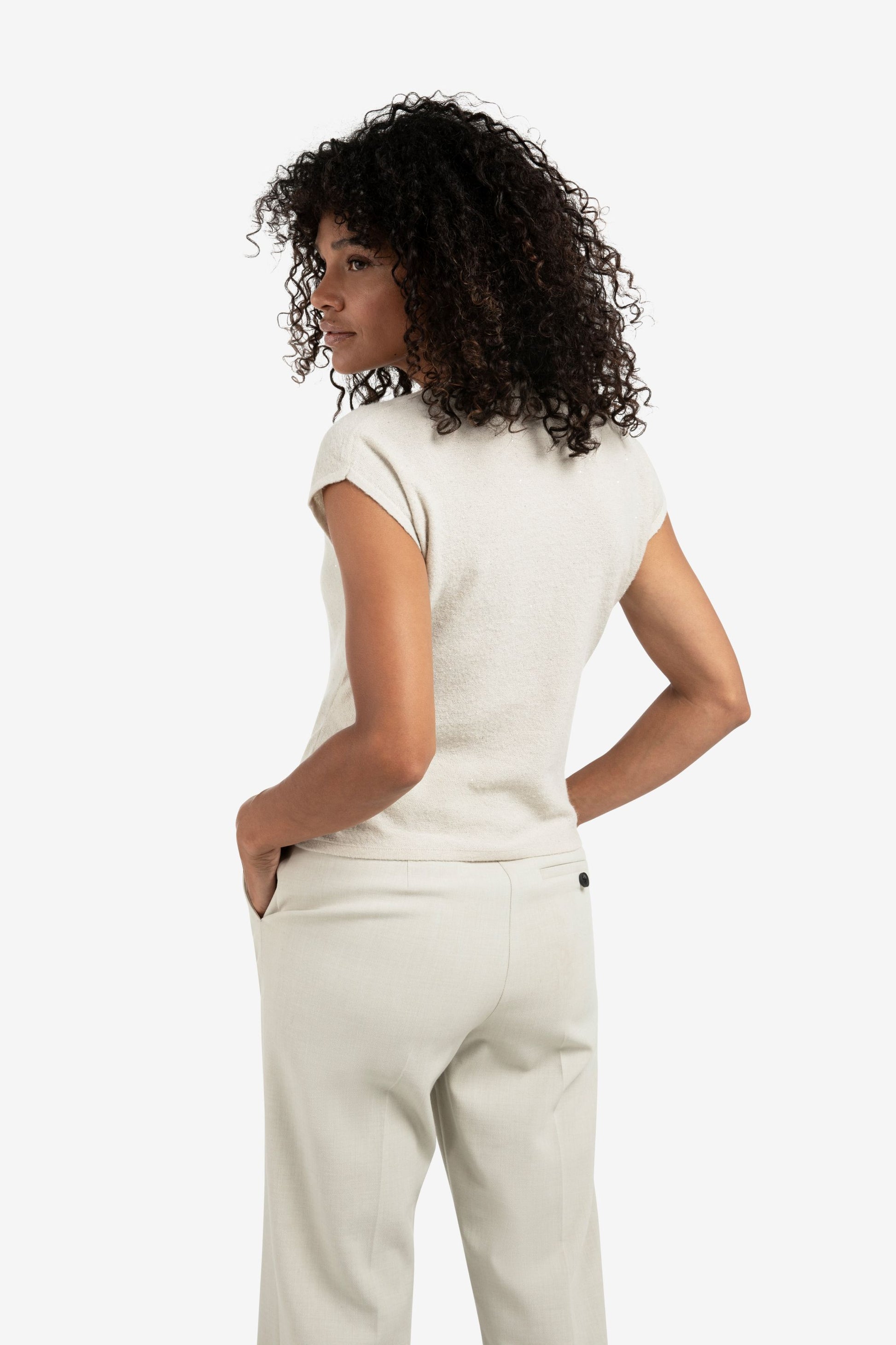 yaya-ärmelloser-pullover-mit-knoten-t-shirts