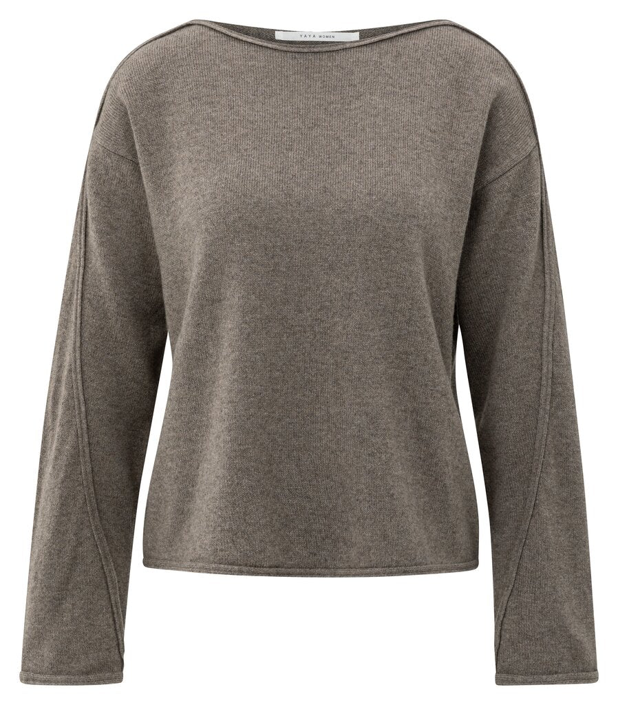 yaya-pullover-mit-u-boot-ausschnitt-