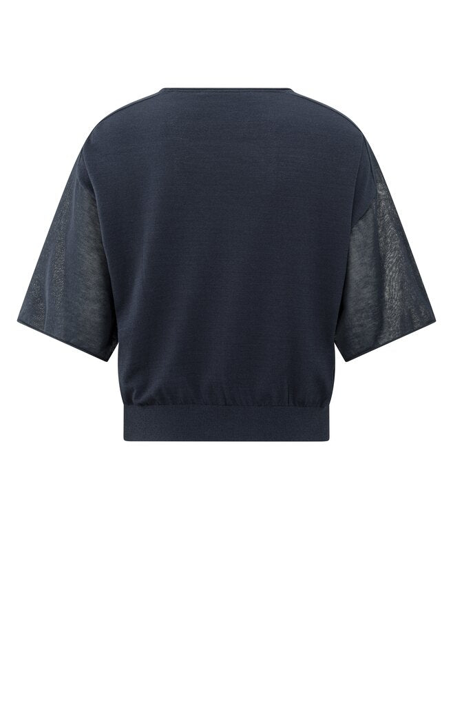 yaya-t-shirt-mit-u-boot-ausschnitt-t-shirts